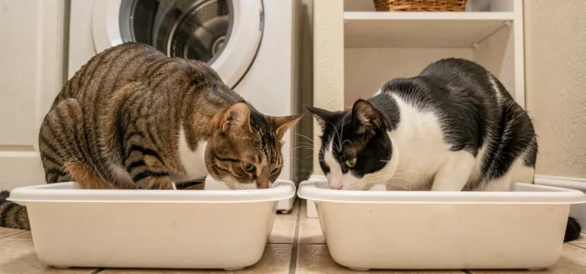 Combien de litières prévoir pour deux chats à la maison ? Conseils essentiels Combien de litières prévoir pour deux chats à la maison ? Conseils essentiels